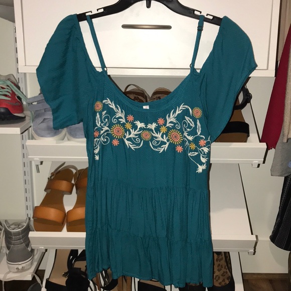 Xhilaration Tops - teal target top Xhilaration Tops - teal target top